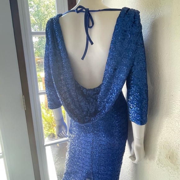 ASOS low back sequin midi dress - Picture 5 of 8